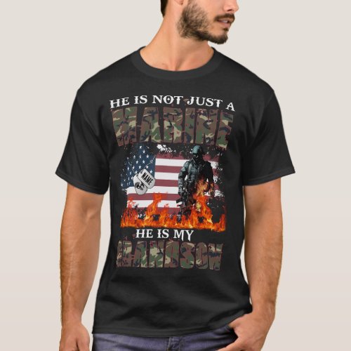 My Grandson Is A Marine Proud Grandma Marine TL T_Shirt