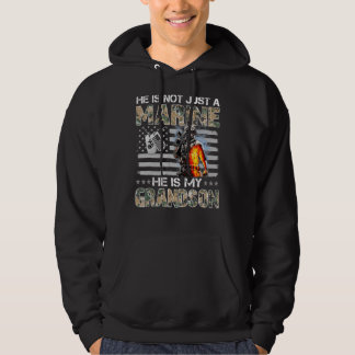 My Grandson Is A Marine Proud Grandma Proud Grandp Hoodie