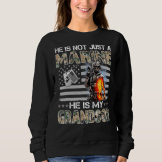 My Grandson Is A Marine Proud Grandma Proud Grandp Sweatshirt