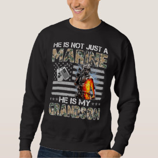 My Grandson Is A Marine Proud Grandma Proud Grandp Sweatshirt