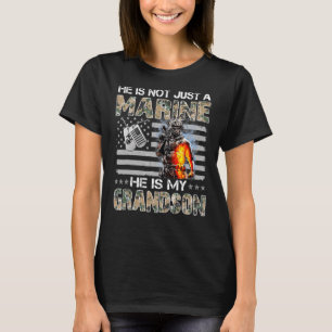 My Grandson Is A Marine Proud Grandma Proud Grandp T-Shirt