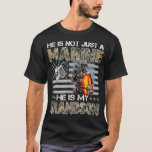 My Grandson Is A Marine Proud Grandma Proud Grandp T-Shirt<br><div class="desc">My Grandson Is A Marine Proud Grandma Proud Grandpa  .</div>