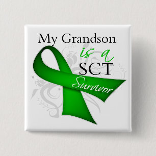 My Grandson is a Stem Cell Transplant Survivor Button