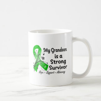 My Grandson is a Strong Survivor Green Ribbon Coffee Mug