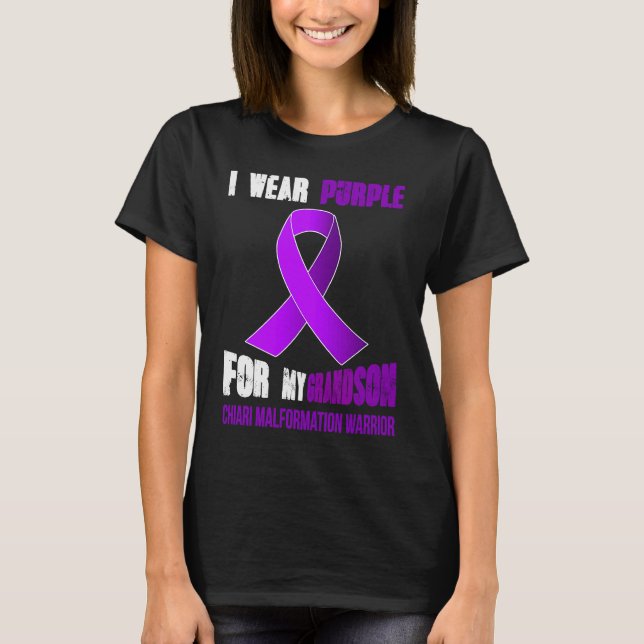 MY GRANDSON MY CHIARI PAINTING WARRIOR T-Shirt (Front)