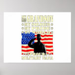 My grandson my soldier hero proud military gift poster<br><div class="desc">My grandson my soldier hero proud military gift</div>