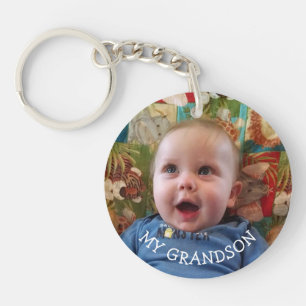 My Grandson Photo gift Keychain