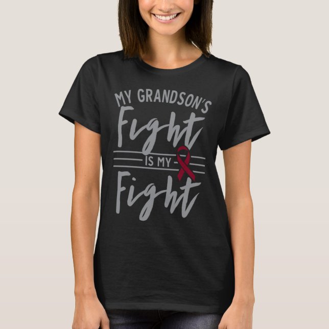 My Grandson s Fight is My Fight Sickle Cell Anemia T-Shirt (Front)
