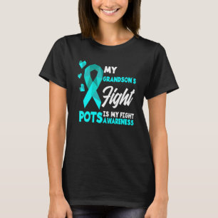 My Grandson's Fight Is My Fight Pots Syndrome Awar T-Shirt