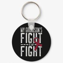 My Grandson's Fight Is My Fight Sickle Cell Anemia Keychain