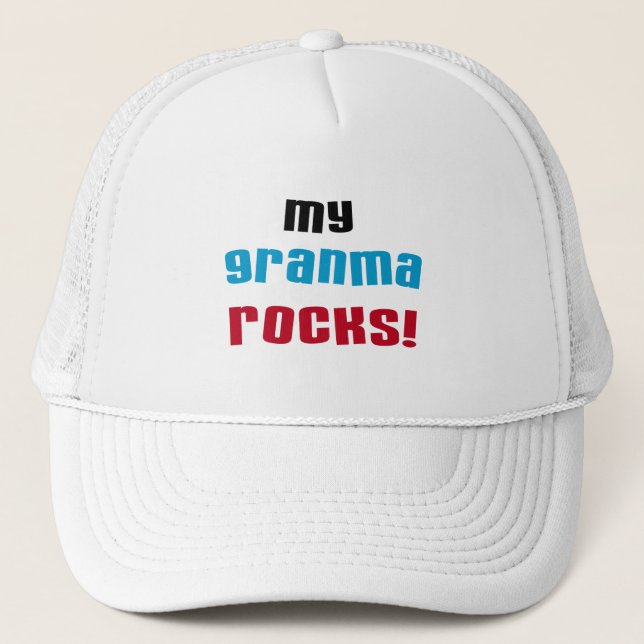 My Granma Rocks T shirts and Gifts Trucker Hat (Front)