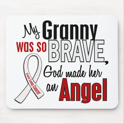 My Granny Is An Angel Lung Cancer Mouse Pad