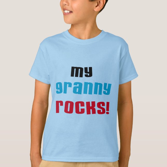 My Granny Rocks T shirts and Gifts (Front)