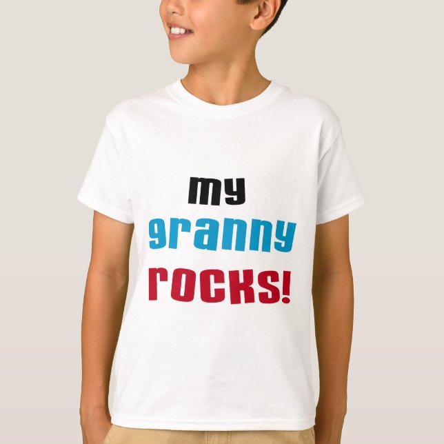 My Granny Rocks T shirts and Gifts (Front)