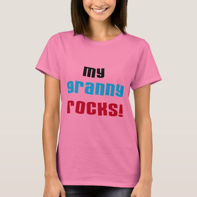 My Granny Rocks T shirts and Gifts (Front)