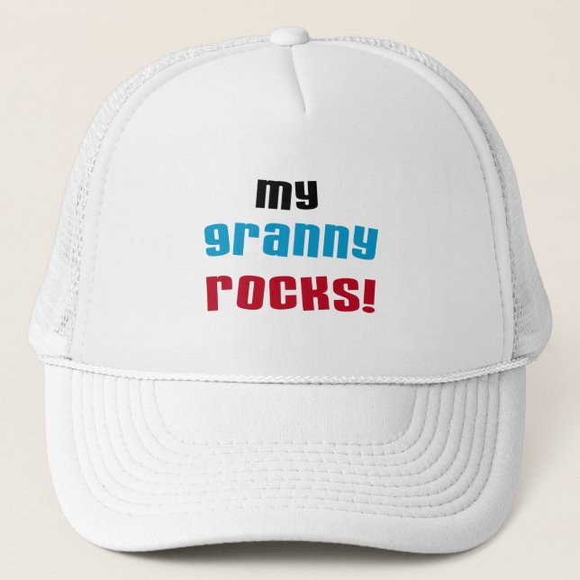 My Granny Rocks T shirts and Gifts Trucker Hat (Front)