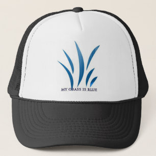 MY GRASS IS BLUE TRUCKER HAT