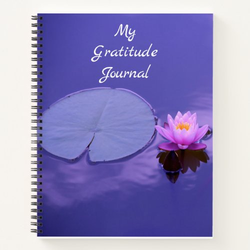 My Gratitude Journal Water Lily