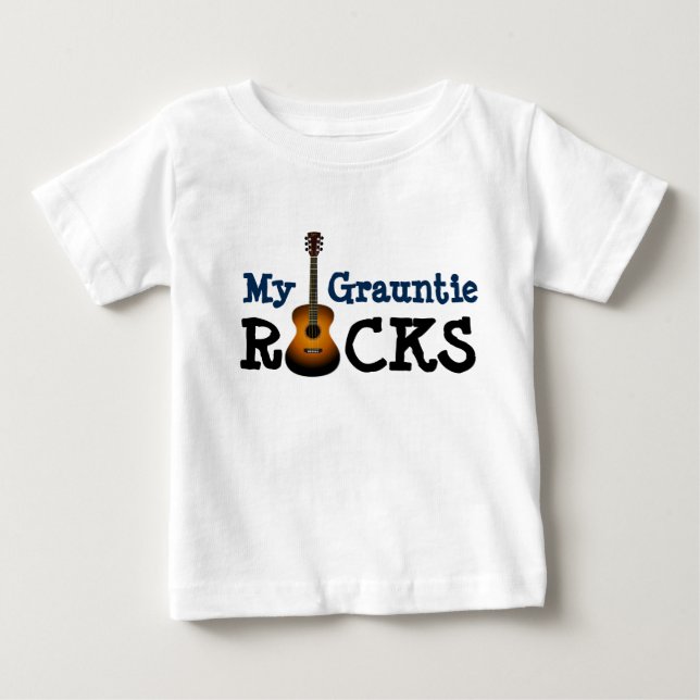 "My Grauntie Rocks!" Baby T-Shirt (Front)