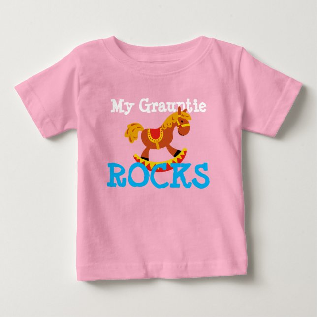 "My Grauntie Rocks!" Baby T-Shirt (Front)