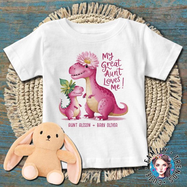 My Great Aunt Loves Me Baby T-Shirt (Creator Uploaded)