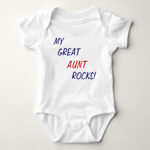My Great Aunt Rocks! Baby one piece Baby Bodysuit