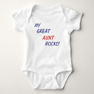 My Great Aunt Rocks! Baby one piece Baby Bodysuit