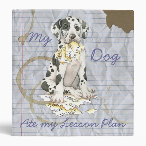 My Great Dane Ate My Lesson Plan Binder