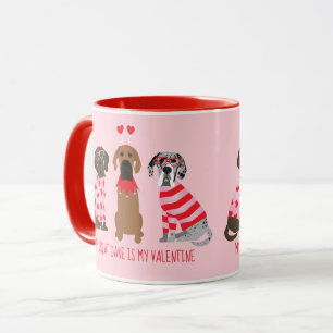 My Great Dane Is My Valentine Mug