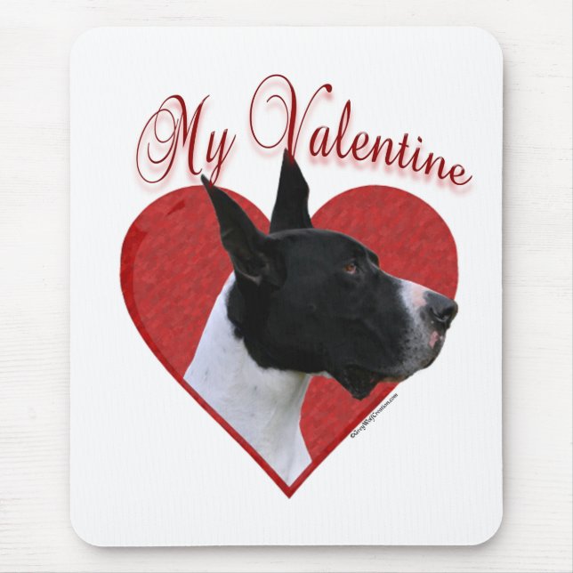 My Great Dane Valentine Mouse Pad (Front)