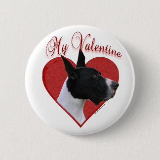 My Great Dane Valentine Pinback Button