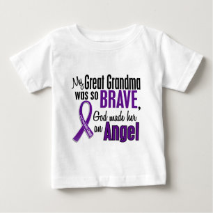 My Great Grandma Is An Angel Pancreatic Cancer Baby T-Shirt