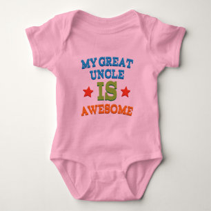 My Great Uncle is Awesome Baby Bodysuit