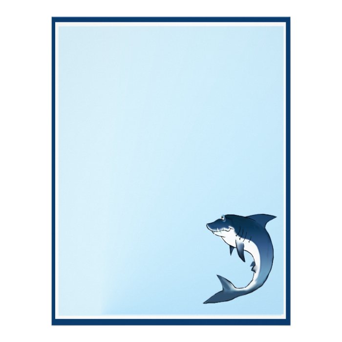 My Great White  5.5" x 8.5"   Vertical Letterhead Design