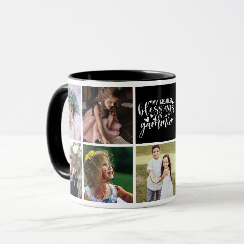 My Greatest Blessings Call Me Gammie Photo Collage Mug
