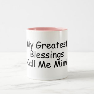 My Greatest Blessings Call Me Mimi Two-Tone Coffee Mug