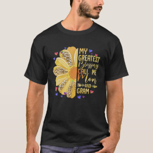 My Greatest Blessings Call Me Mom And Gram Cute Mo T-Shirt