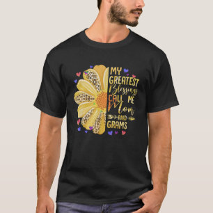 My Greatest Blessings Call Me Mom And Grams Cute M T-Shirt