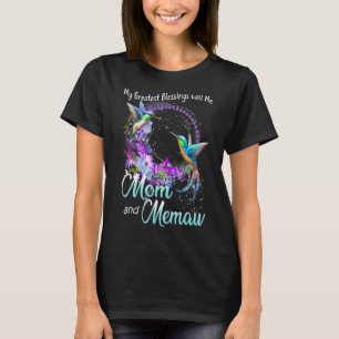 My Greatest Blessings Call Me Mom And Memaw Hummin T-Shirt