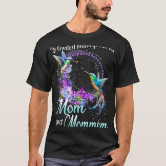 My Greatest Blessings Call Me Mom And Mommom Hummi T-Shirt