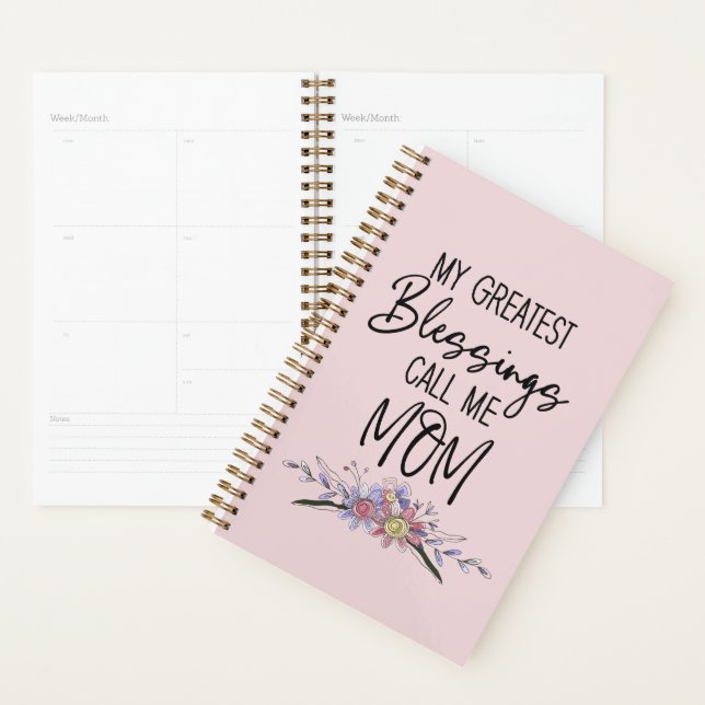 My Greatest Blessings Call Me Mom Planner (Display)