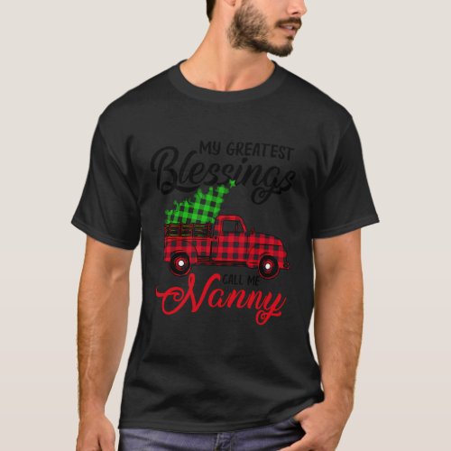 My Greatest Blessings Call Me Nanny T_Shirt