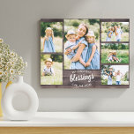 My Greatest Blessings Mom Quote 6 Photo Rustic Canvas Print<br><div class="desc">Create your own unique wrapped canvas with 6 of your favorite photos. The design features an editable mom quote which reads "my greatest blessings call me mom" and you can change this to read mama, mum or momma for example. The photo template is set up for you to add your...</div>