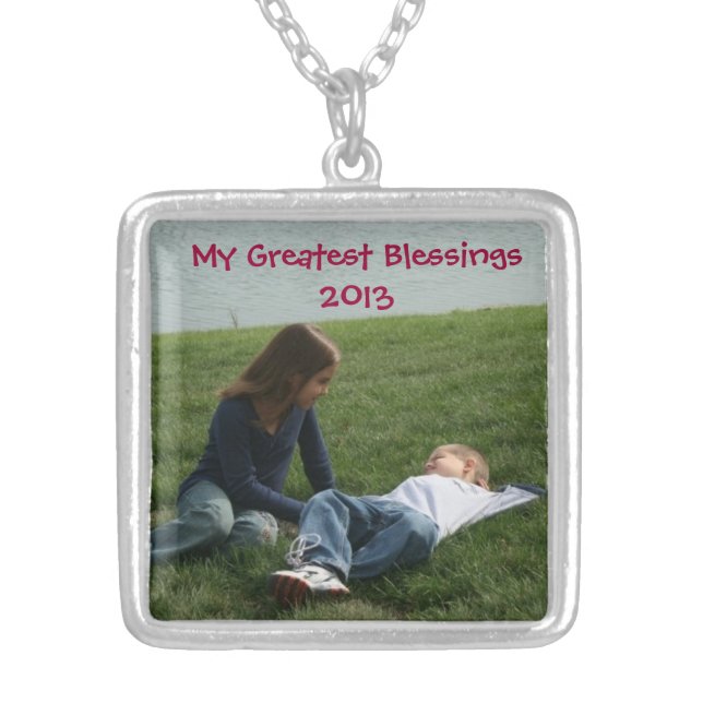 My Greatest Blessings Photo Necklace Template (Front)