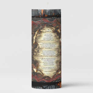My Greatest Sin Pillar Candle