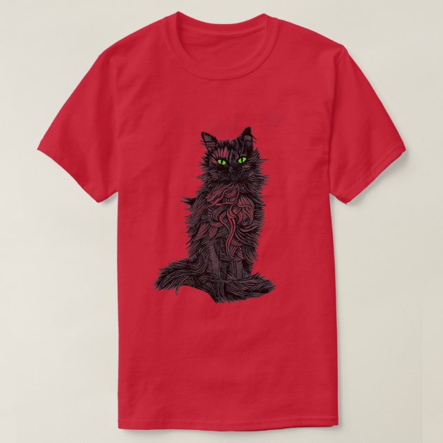 My Green Eyed Cat T-Shirt (Design Front)