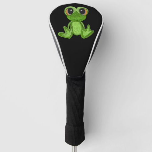 My Green Frog Friend Golf Club Head Cover