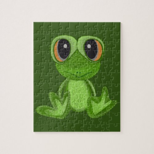 My Green Frog Friend Jigsaw Puzzle