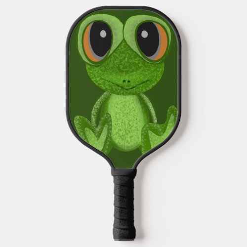 My Green Frog Friend Pickleball Paddle