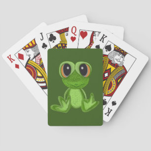 My Green Frog Friend Poker Cards